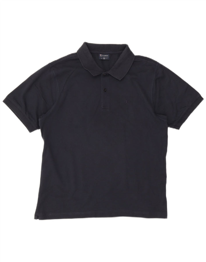 CHAMPION Herren-Poloshirt, mittelgroß, marineblau, Baumwolle