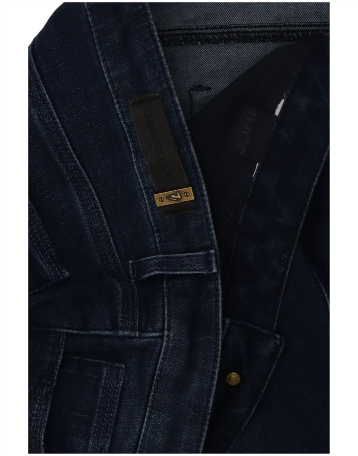 TRUSSARDI Damen Tapered Jeans W29 L28 Marineblau
