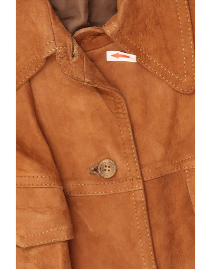 Vintage Damen Wildlederjacke UK 18 XL Beige