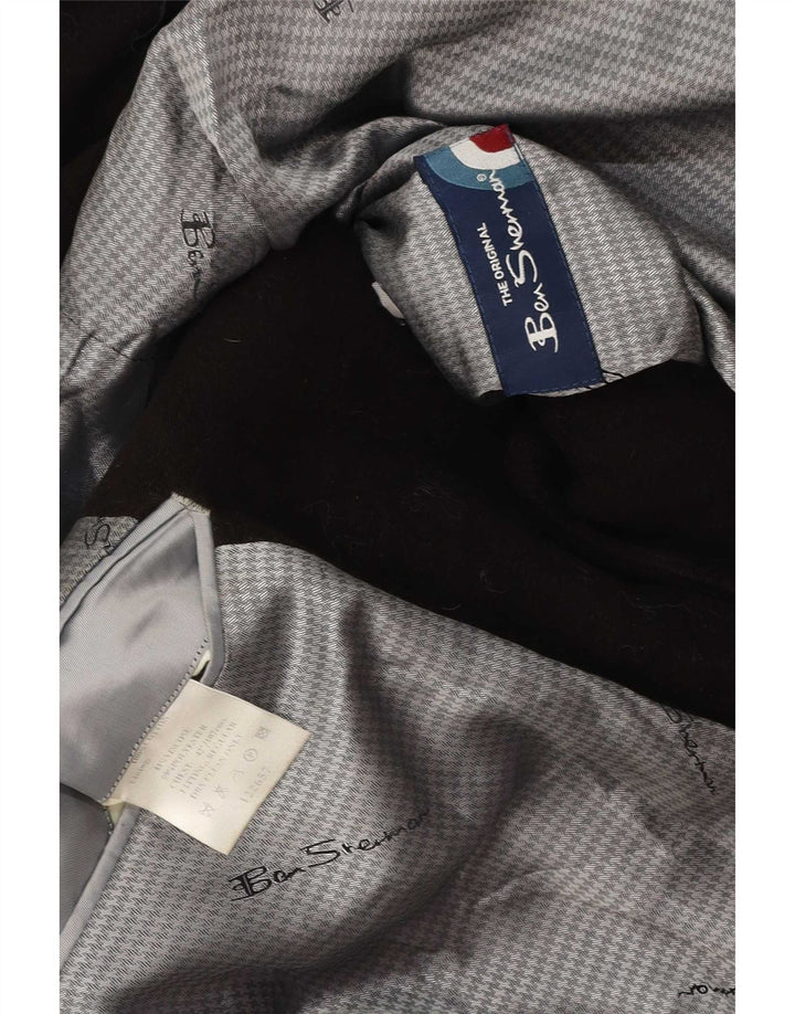 Ben Sherman Herren-Blazer mit 2 Knöpfen, UK 42, XL, braune Baumwolle