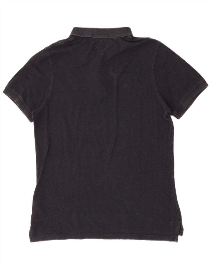 Tommy Hilfiger Herren Poloshirt 2XL Schwarz Baumwolle