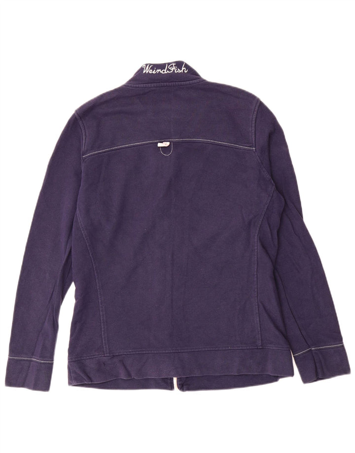 Weird Fish Damen-Trainingsanzug-Top-Jacke, Größe S, Marineblau, Farbblock