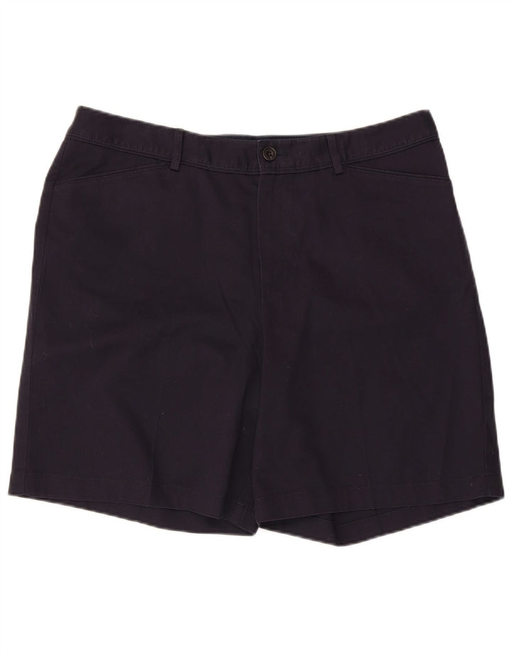 EDDIE BAUER Damen Freizeitshorts US 14 XL W36 Marineblaue Baumwolle