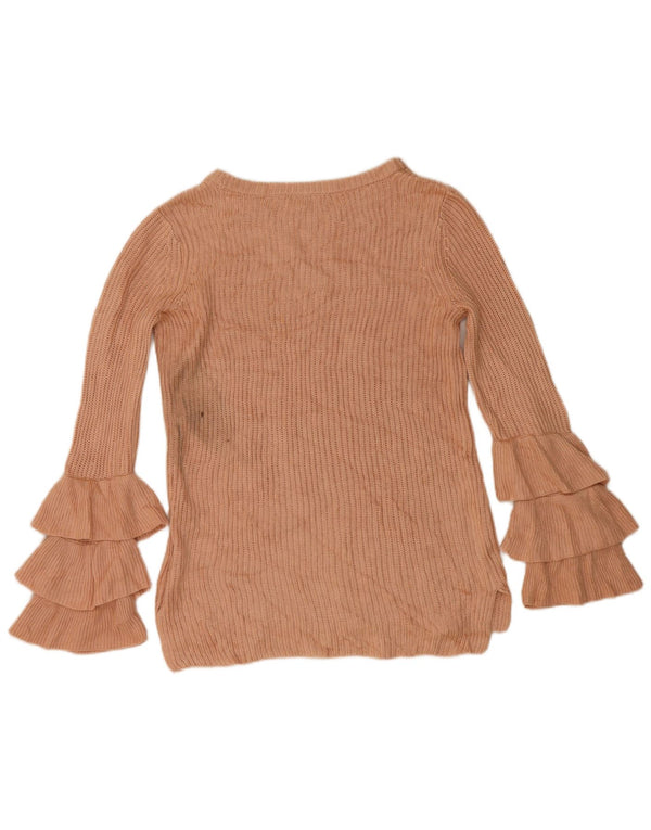 Calvin Klein Damen-Pullover mit U-Boot-Ausschnitt, Gr. 6, XS, Rosa, Acryl