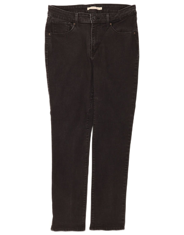 Levi's Damen Classic Mid Rise Skinny Jeans W31 L28 Schwarze Baumwolle
