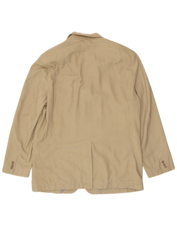 Marks & Spencer Herren Blue Harbor 3-Knopf-Blazerjacke UK 40 Large Beige