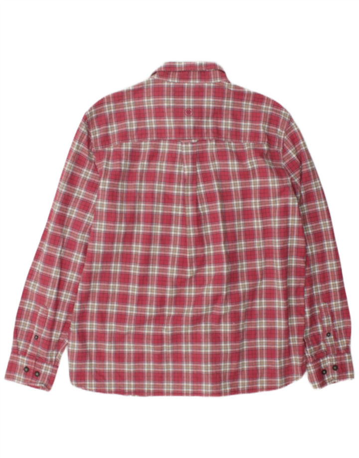 Fat Face Herren-Hemd mit normaler Passform, XL, rot kariert, Baumwolle