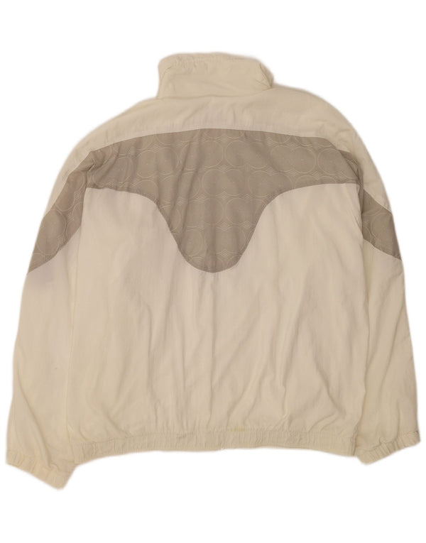 Ellesse Damen-Trainingsanzugoberteil, Jacke, UK 18, XL, Weiß, Farbblock