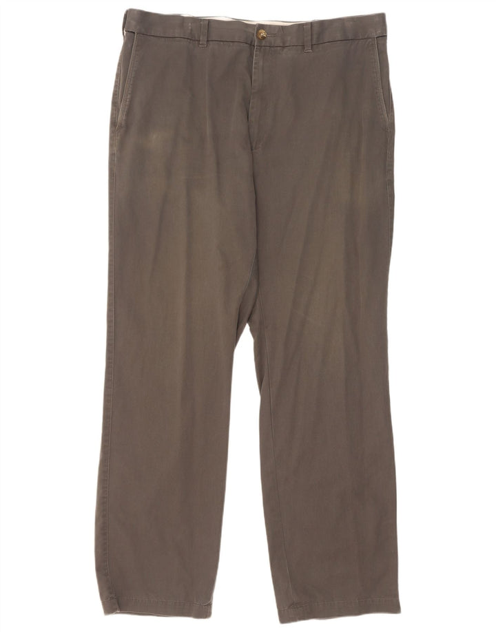 Marks & Spencer Herren Blue Harbour Gerade Chinohose W38 L33 Khaki