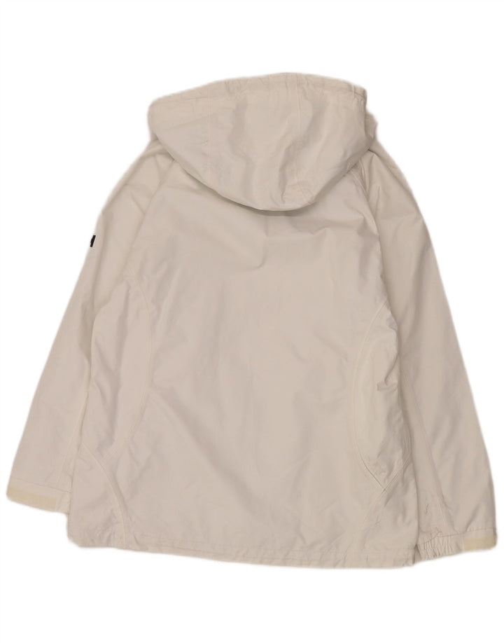 Helly Hansen Damen-Regenjacke mit Kapuze, UK 16, Größe L, Weiß, Polyester
