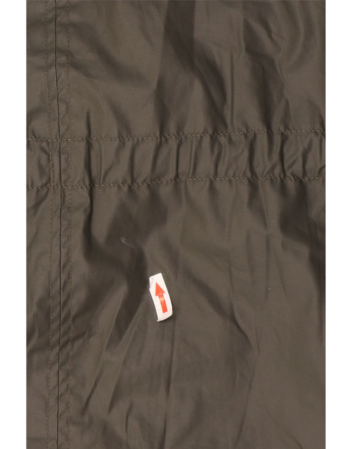 Marks & Spencer Damen Parka mit Kapuze, UK 14, Größe L, Grün, Baumwolle