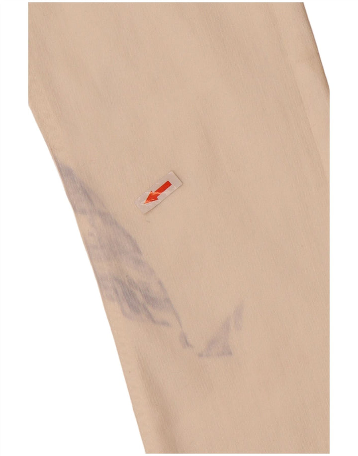 Zara Damen Schlagjeans EU 34 2XS W24 L32 Weiße Baumwolle