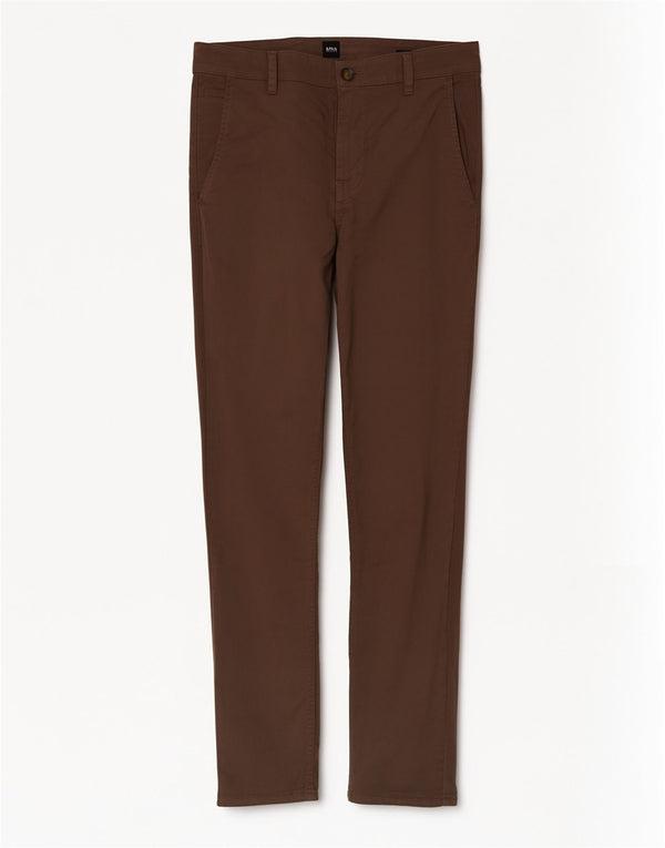 Hugo Boss Herren Slim Freizeithose W31 L32 Braune Baumwolle