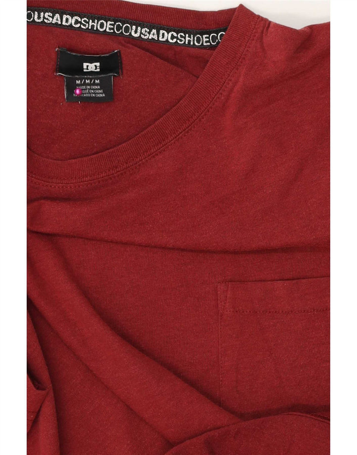 DC Herren T-Shirt Top Medium Burgunderrot