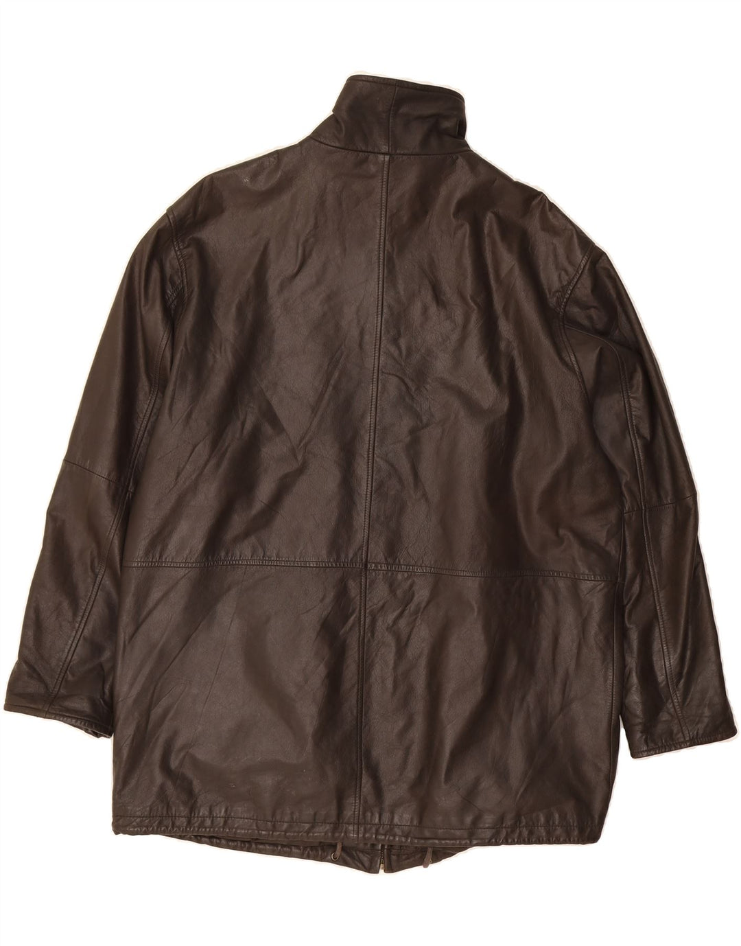 VINTAGE Mens Leather Jacket UK 40 Large Brown Leather Vintage Vintage and Second-Hand Vintage from Messina Hembry 