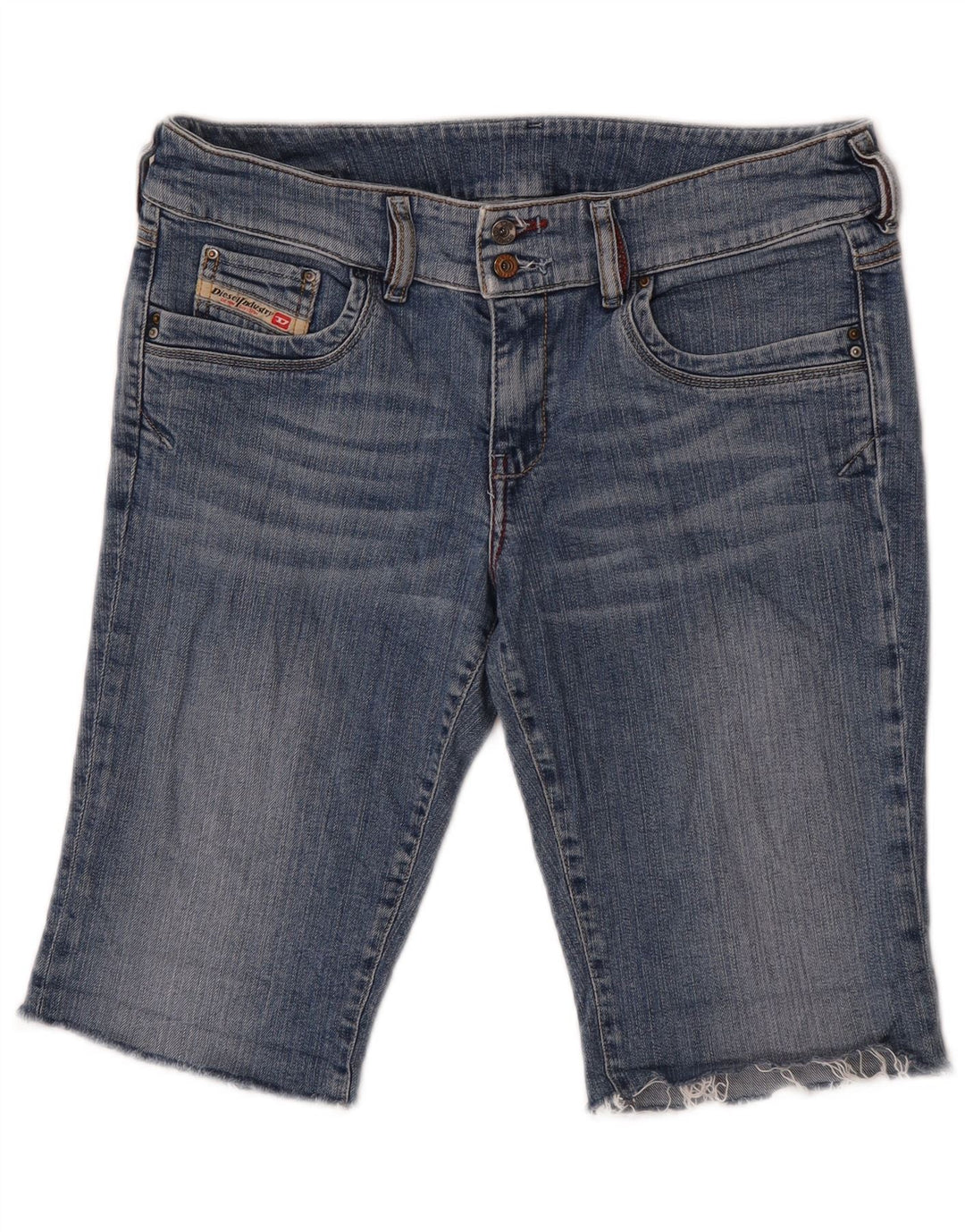 Diesel Damen Jeansshorts W32 Große blaue Baumwolle