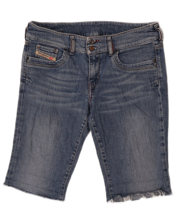 Diesel Damen Jeansshorts W32 Große blaue Baumwolle