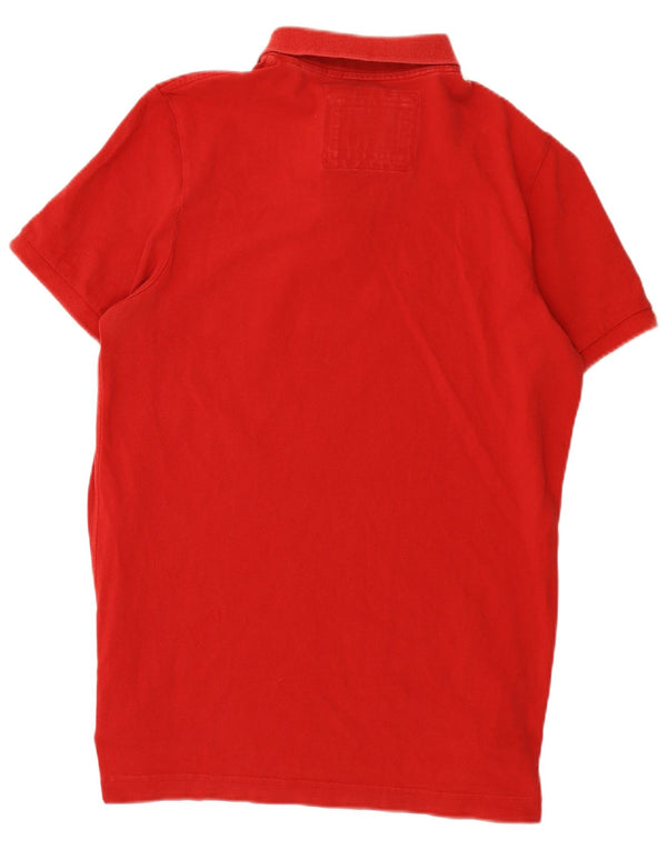 Superdry Herren-Poloshirt mit Grafik XL, rote Baumwolle