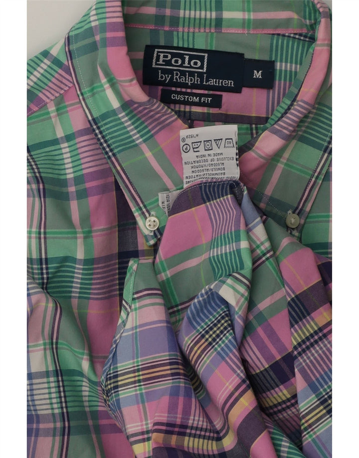 Polo Ralph Lauren Herren-Hemd mit individueller Passform, mittelgroß, mehrfarbig, kariert, Baumwolle