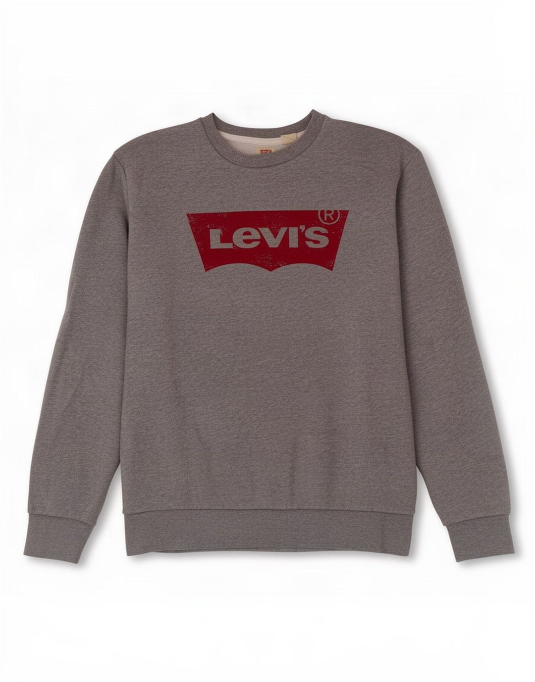 Levi's Herren-Sweatshirt mit Grafik, Größe S, graue Baumwolle
