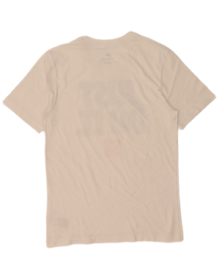 Nike Herren-T-Shirt mit Grafik, Größe S, weiße Baumwolle