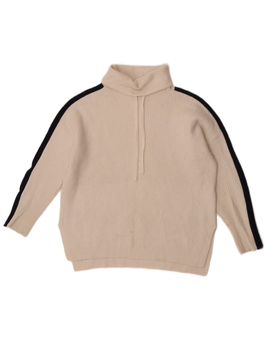 The White Company Rollkragenpullover für Damen, UK 14, Mittelweiß