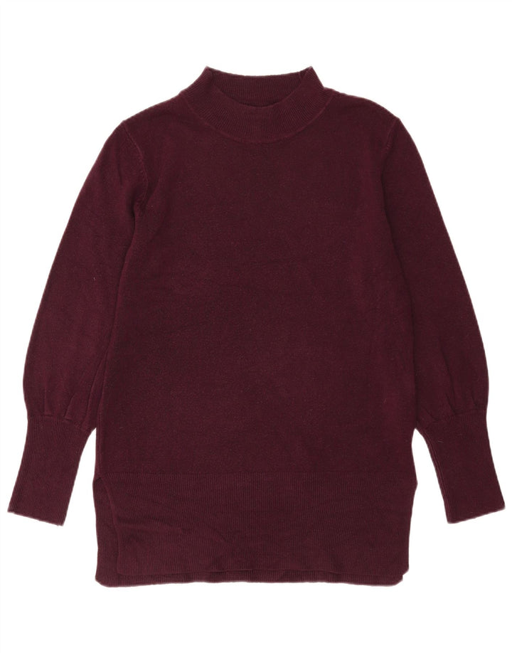 Marks & Spencer Damen-Pullover mit Rollkragen, Gr. 14, mittleres Burgunderrot
