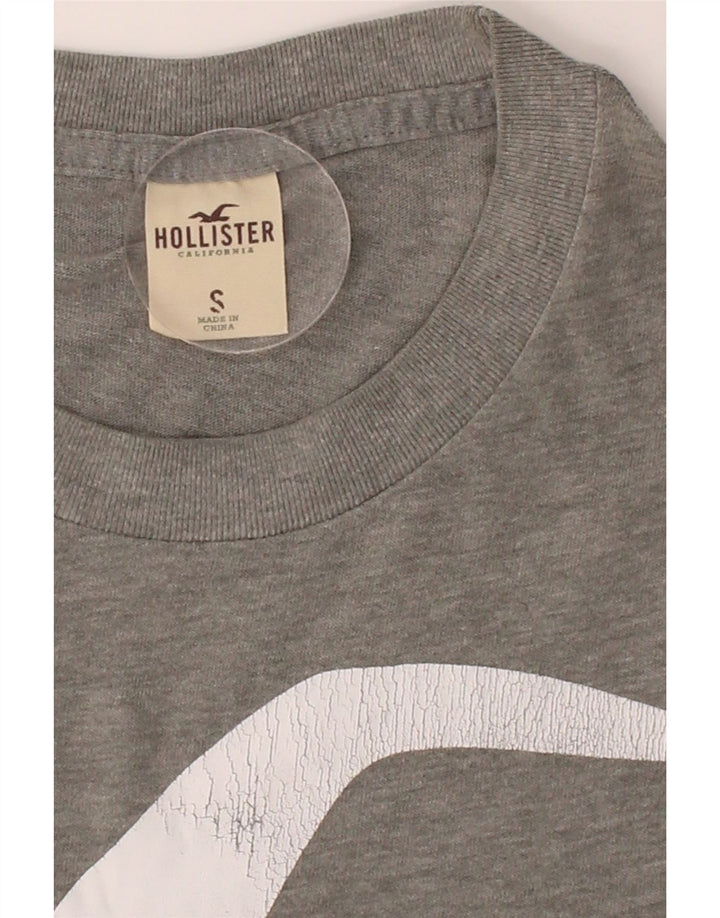 HOLLISTER Mens Graphic T-Shirt Top Small Grey Cotton Vintage Hollister and Second-Hand Hollister from Messina Hembry 