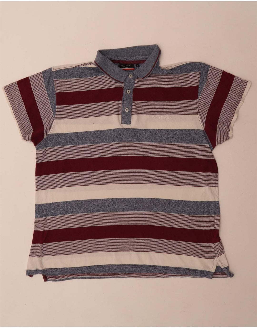 Pierre Cardin Herren-Poloshirt mit normaler Passform, groß, mehrfarbig, gestreift