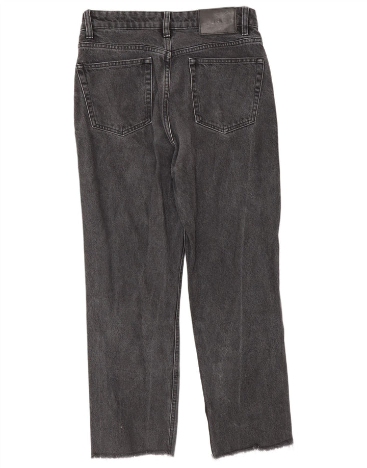 Zara Damen Straight Jeans EU 38 Small W28 L25 Graue Baumwolle