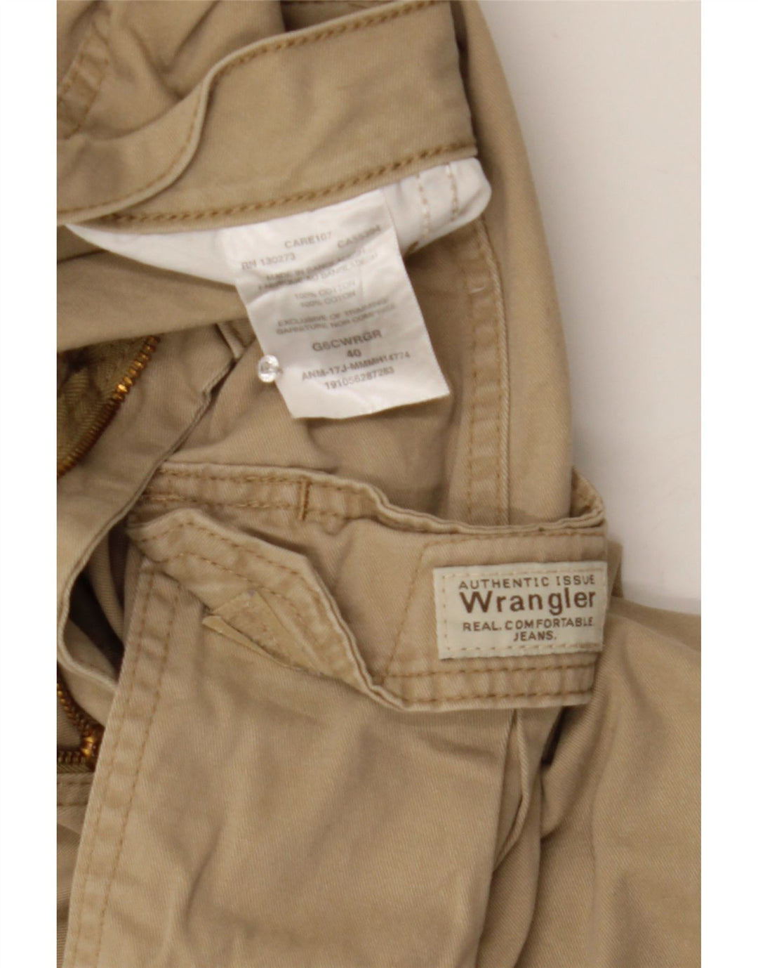 Wrangler Herren Cargoshorts W40 XL Beige Baumwolle