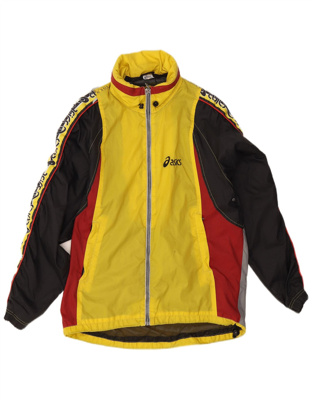 Asics Herren Graphic Regenjacke UK 38 Mittelgelber Farbblock