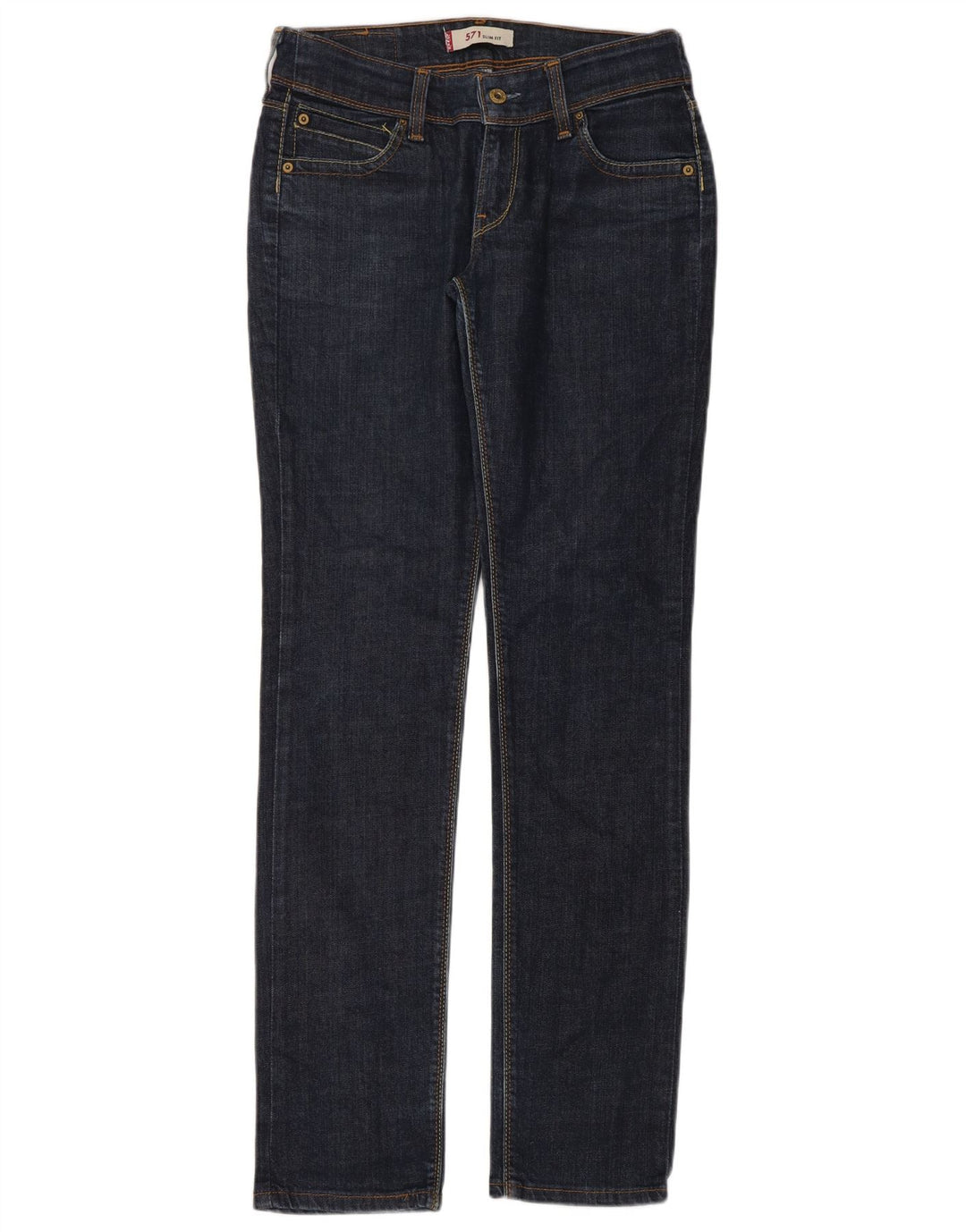 Levi's Damen 571 Slim Jeans W30 L34 Blaue Baumwolle