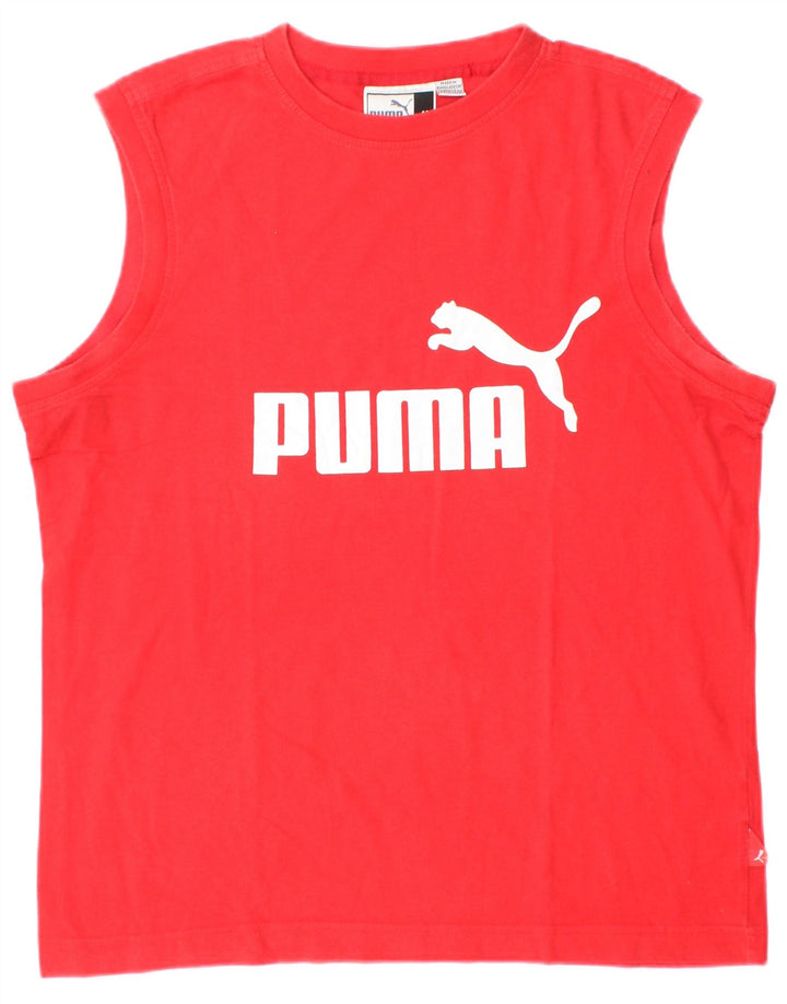 PUMA Herren Graphic Vest Top Mittelrot