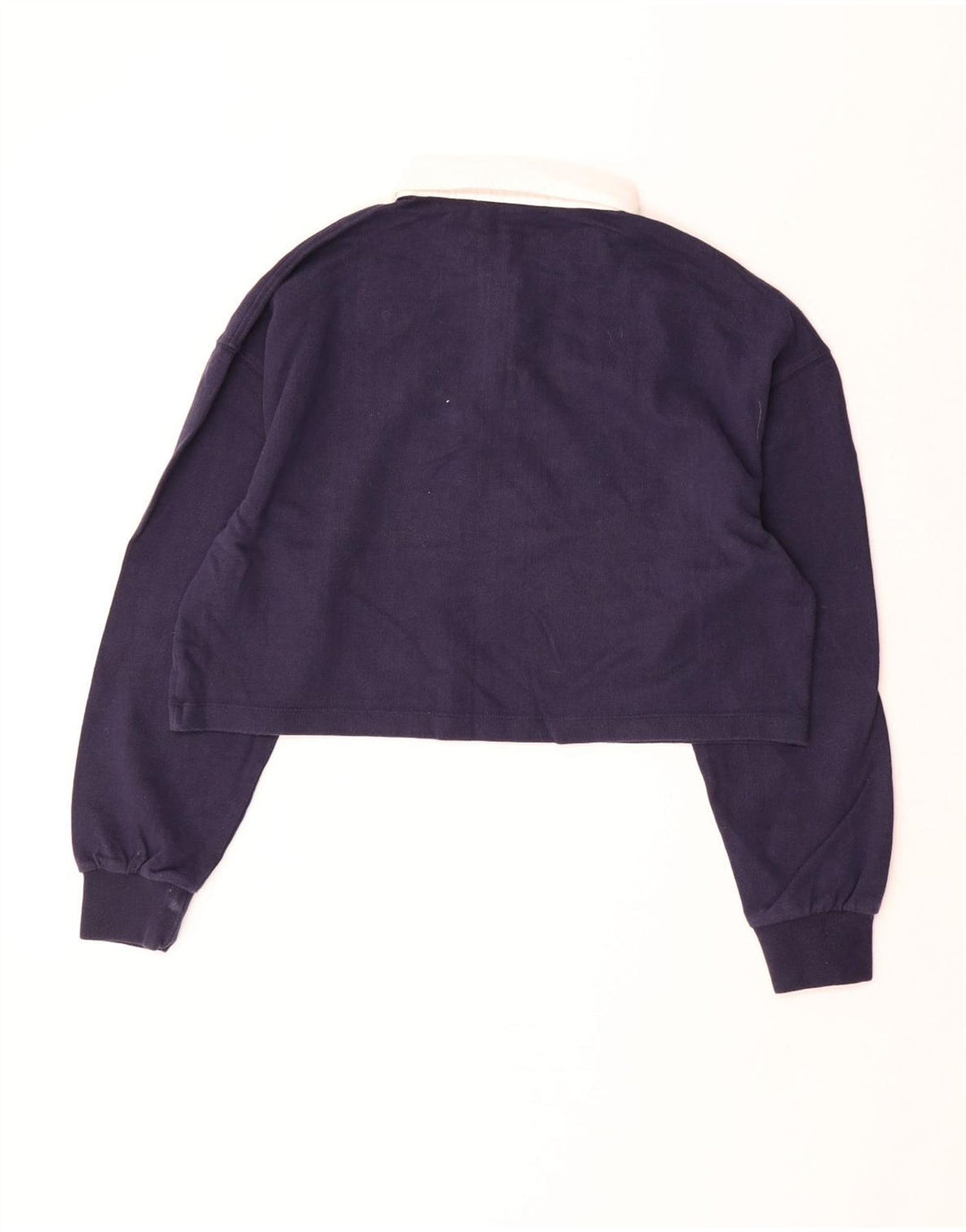 SUPERDRY übergroßes, kurzes Rugby-Poloshirt für Damen, UK 12, mittleres Marineblau