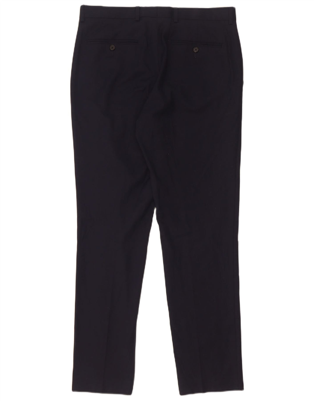 Marks & Spencer Herren-Anzughose in schmaler Passform, W32, L31, Marineblau, Polyester