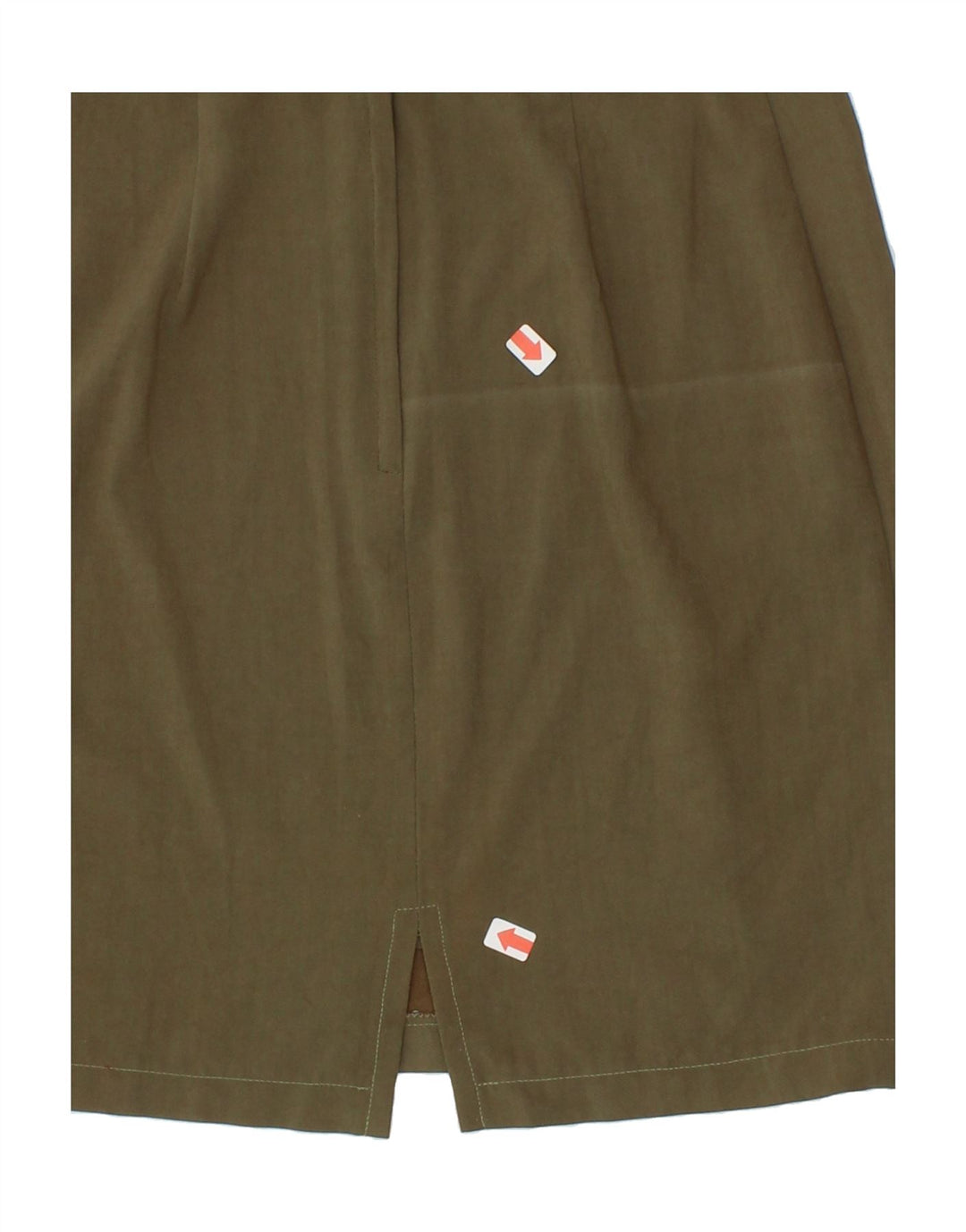 VINTAGE Womens Pencil Skirt IT 44 Medium Khaki Vintage Vintage and Second-Hand Vintage from Messina Hembry 