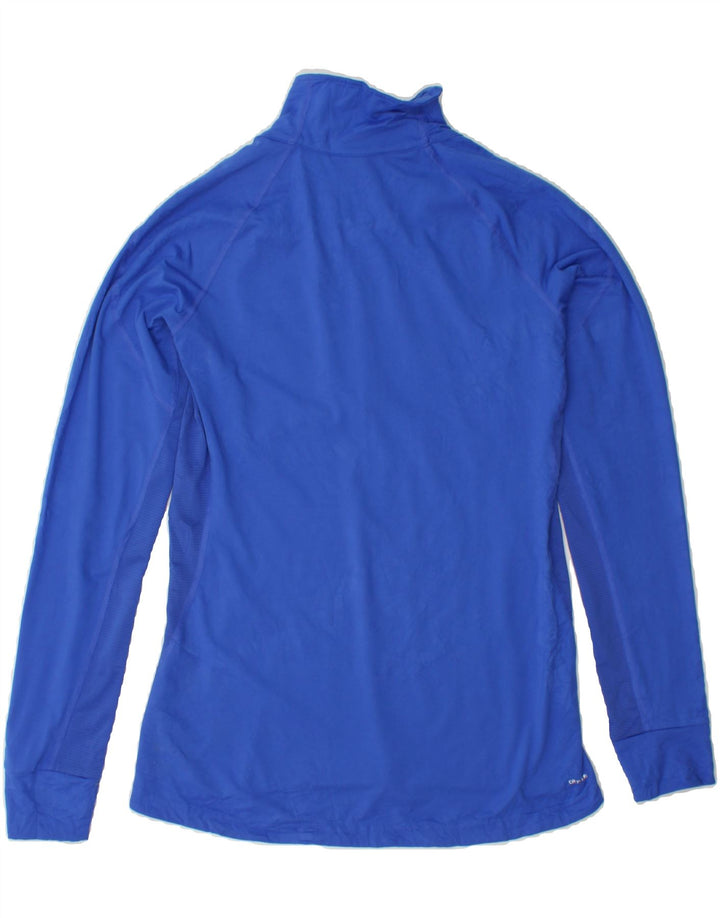 ADIDAS Womens Climalite Pullover Tracksuit Top UK 12/14 Medium Blue Vintage Adidas and Second-Hand Adidas from Messina Hembry 