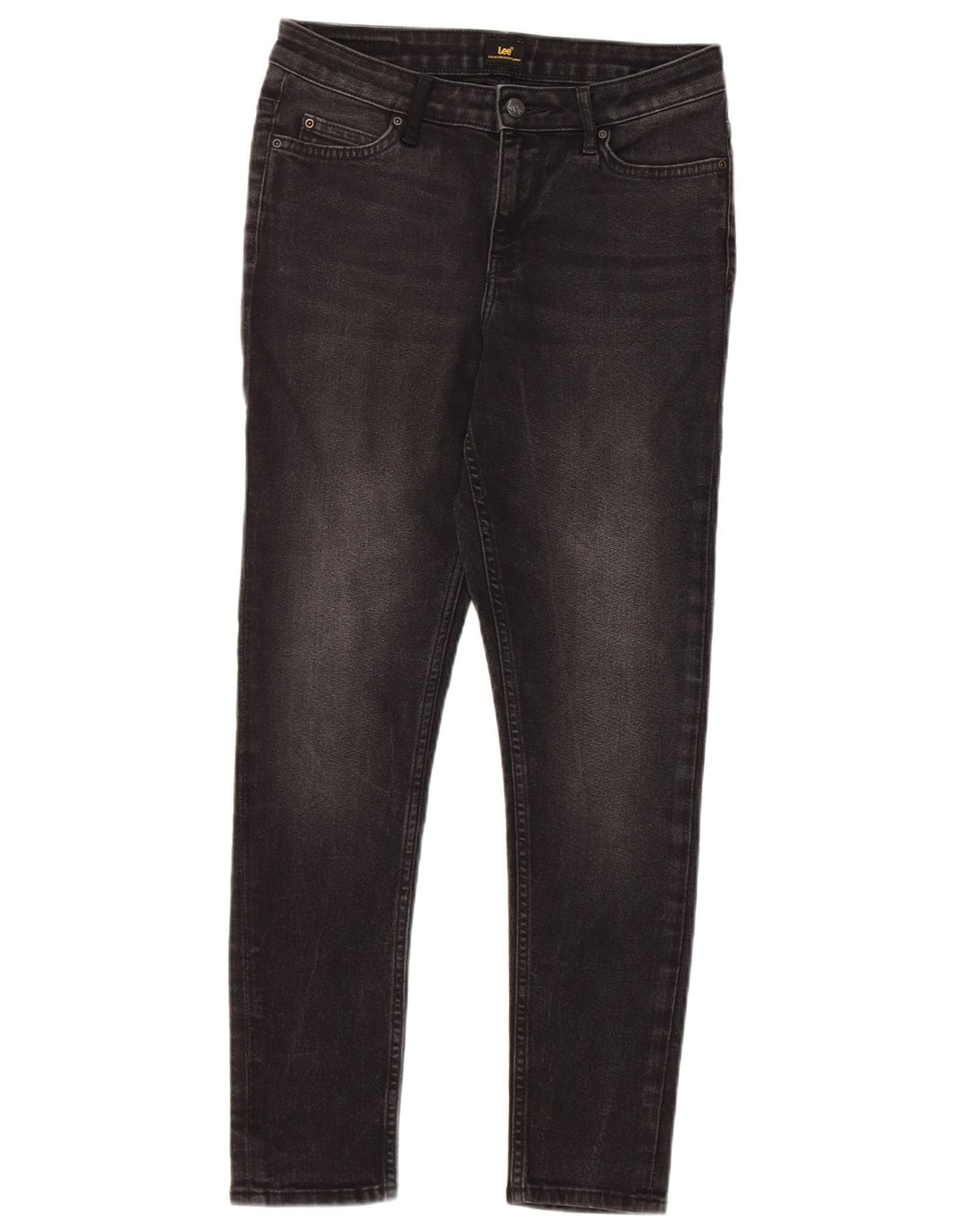LEE Damen Skinny Jeans W28 L27 Schwarze Baumwolle