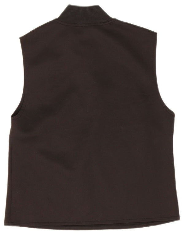 Zara Damen Crop Top UK 12 Mittelschwarze Baumwolle