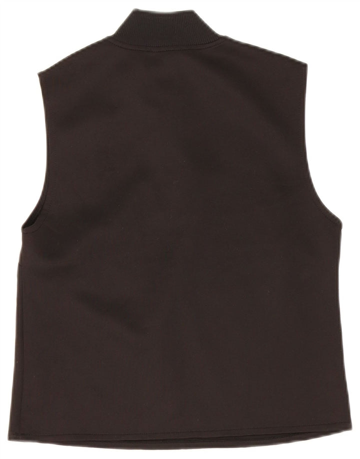 Zara Damen Crop Top UK 12 Mittelschwarze Baumwolle