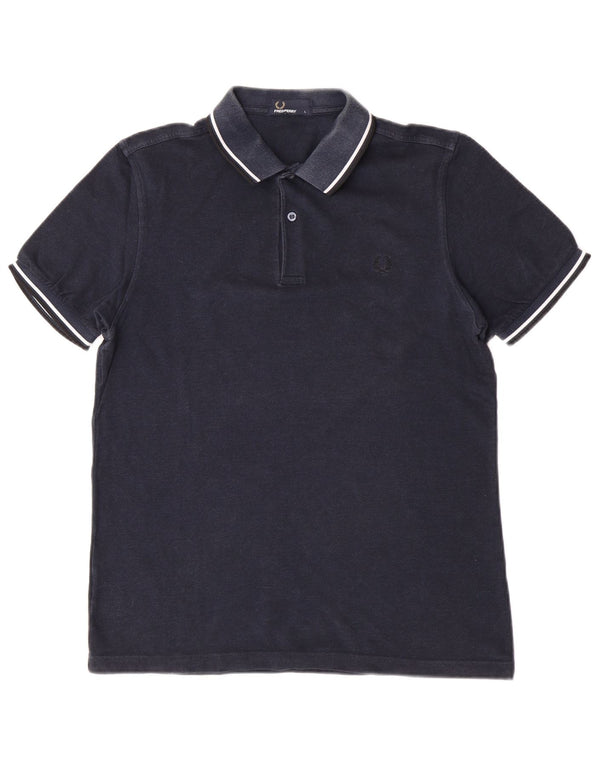 Fred Perry Herren-Poloshirt, groß, Marineblau