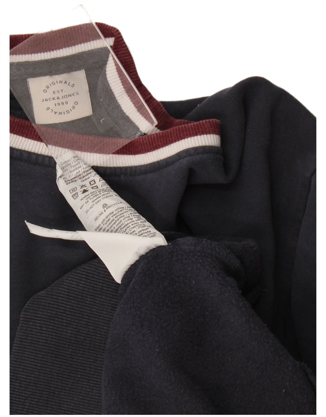 Jack & Jones Herren-Sweatshirt, Pullover, groß, marineblau, Baumwolle