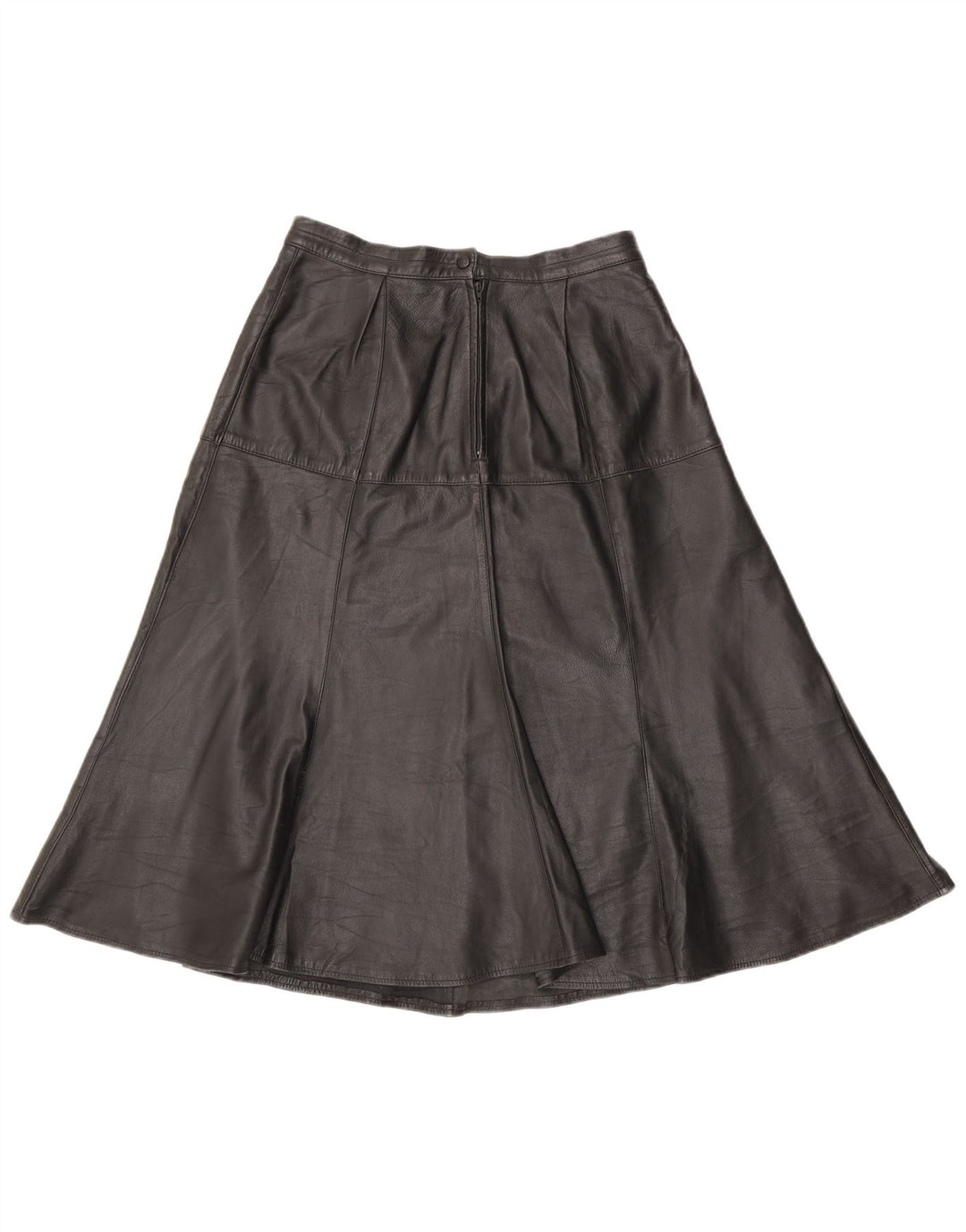 Vintage Damen Lederrock W28 Medium Schwarz