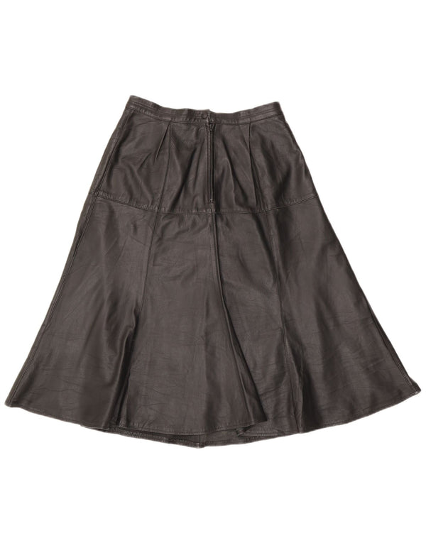 Vintage Damen Lederrock W28 Medium Schwarz