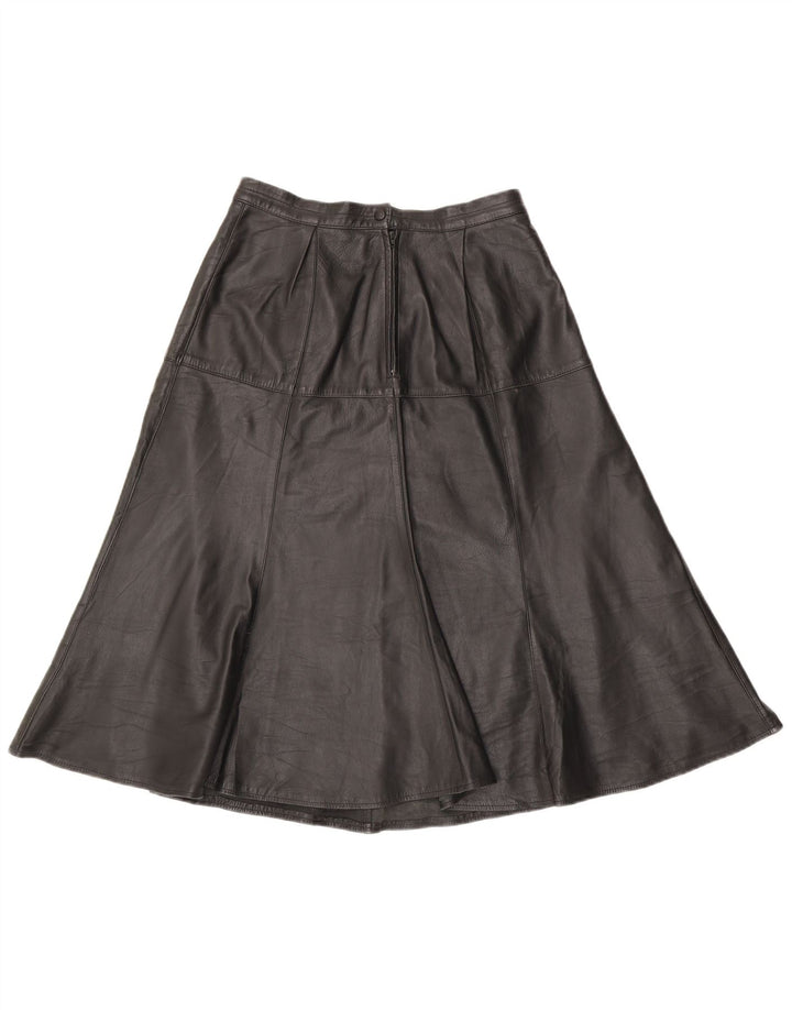 Vintage Damen Lederrock W28 Medium Schwarz