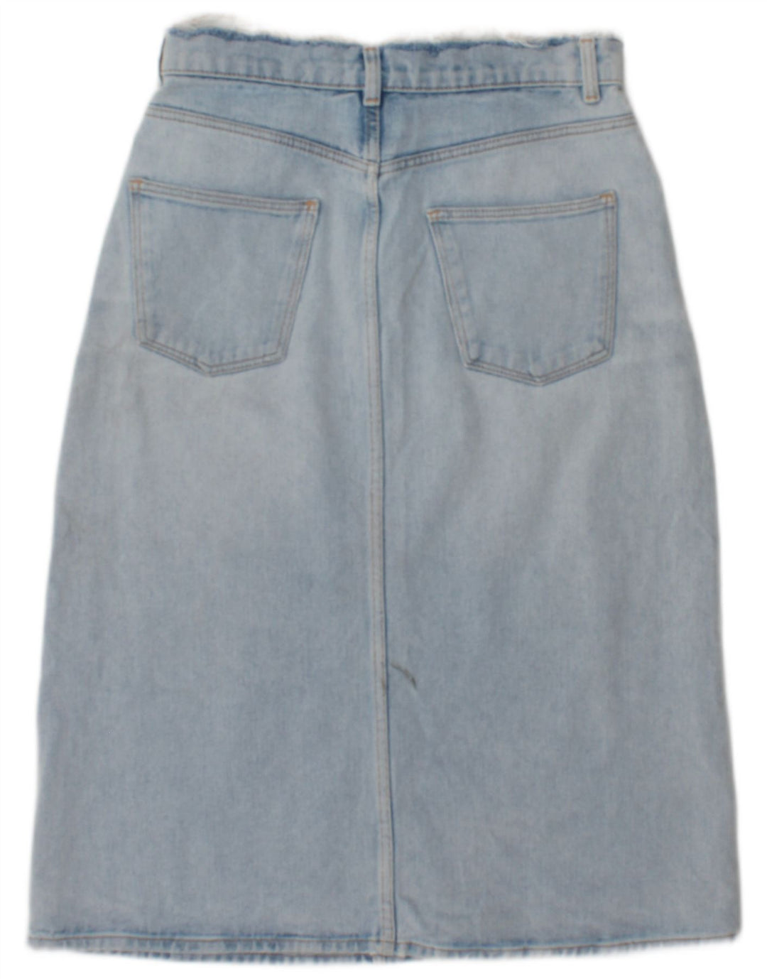 Zara Damen-Jeansrock mit hoher Taille, Größe S, W26, Blau