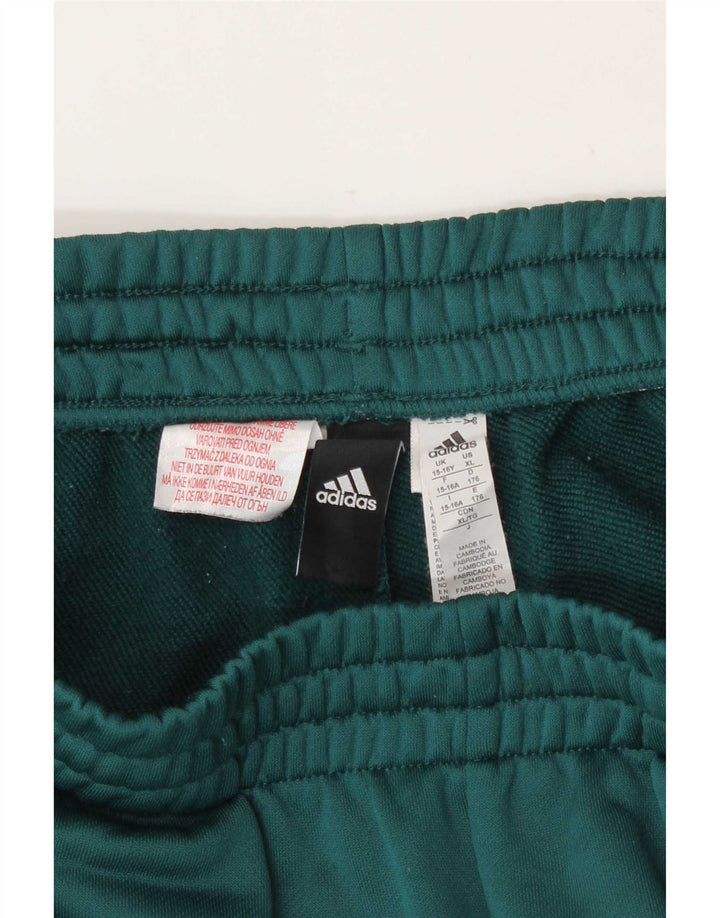 Adidas Jungen Sportshorts 15–16 Jahre, grünes Polyester