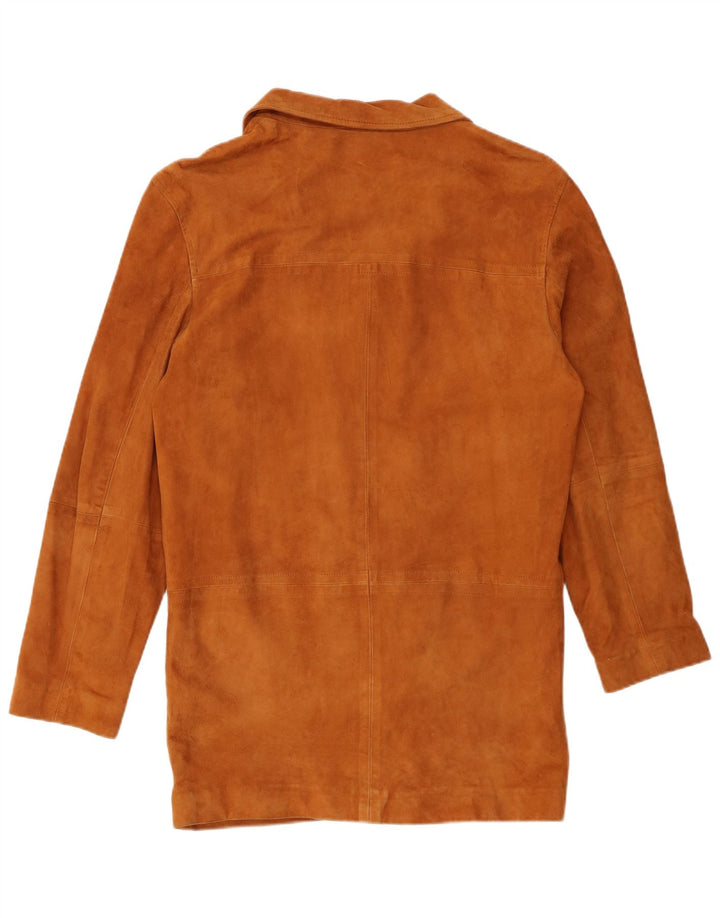 VINTAGE Herren Wildlederjacke IT 52 XL Beige Leder