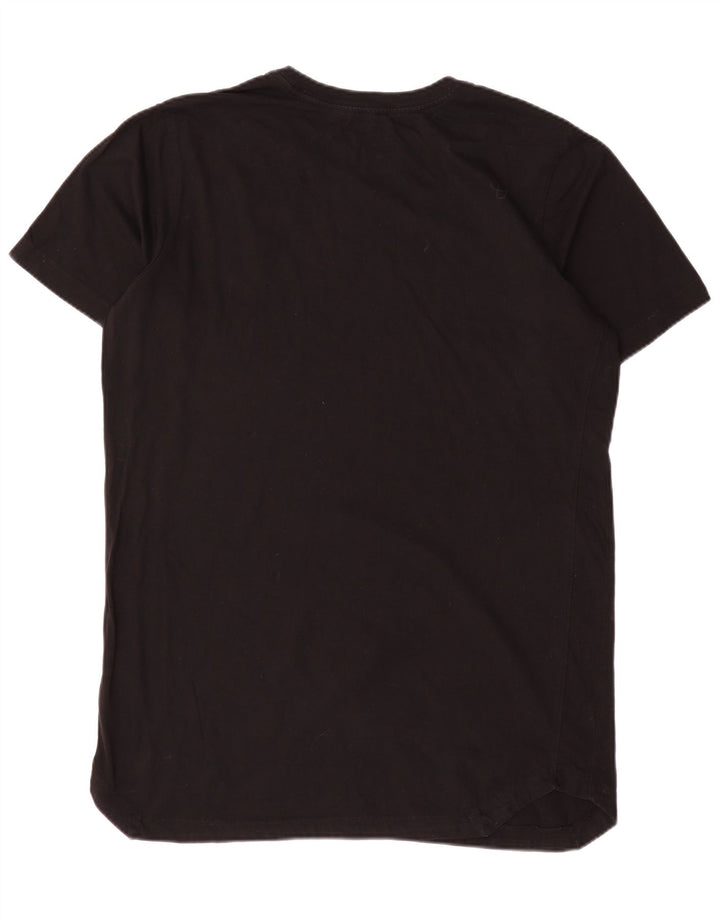 Nike Herren-T-Shirt mit kurzen Ärmeln, normal, groß, aus schwarzer Baumwolle